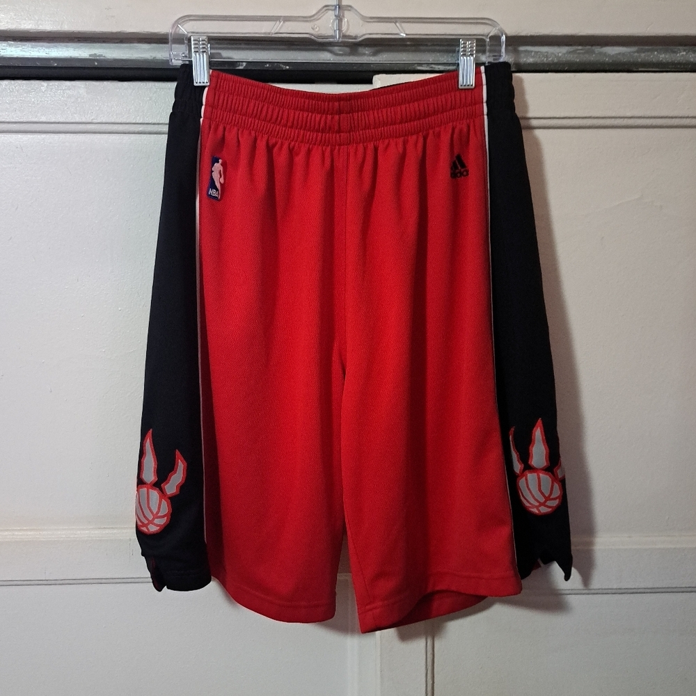 Men's Toronto Raptors Shorts Adidas Size Large NBA Throwback DS Deadstock L